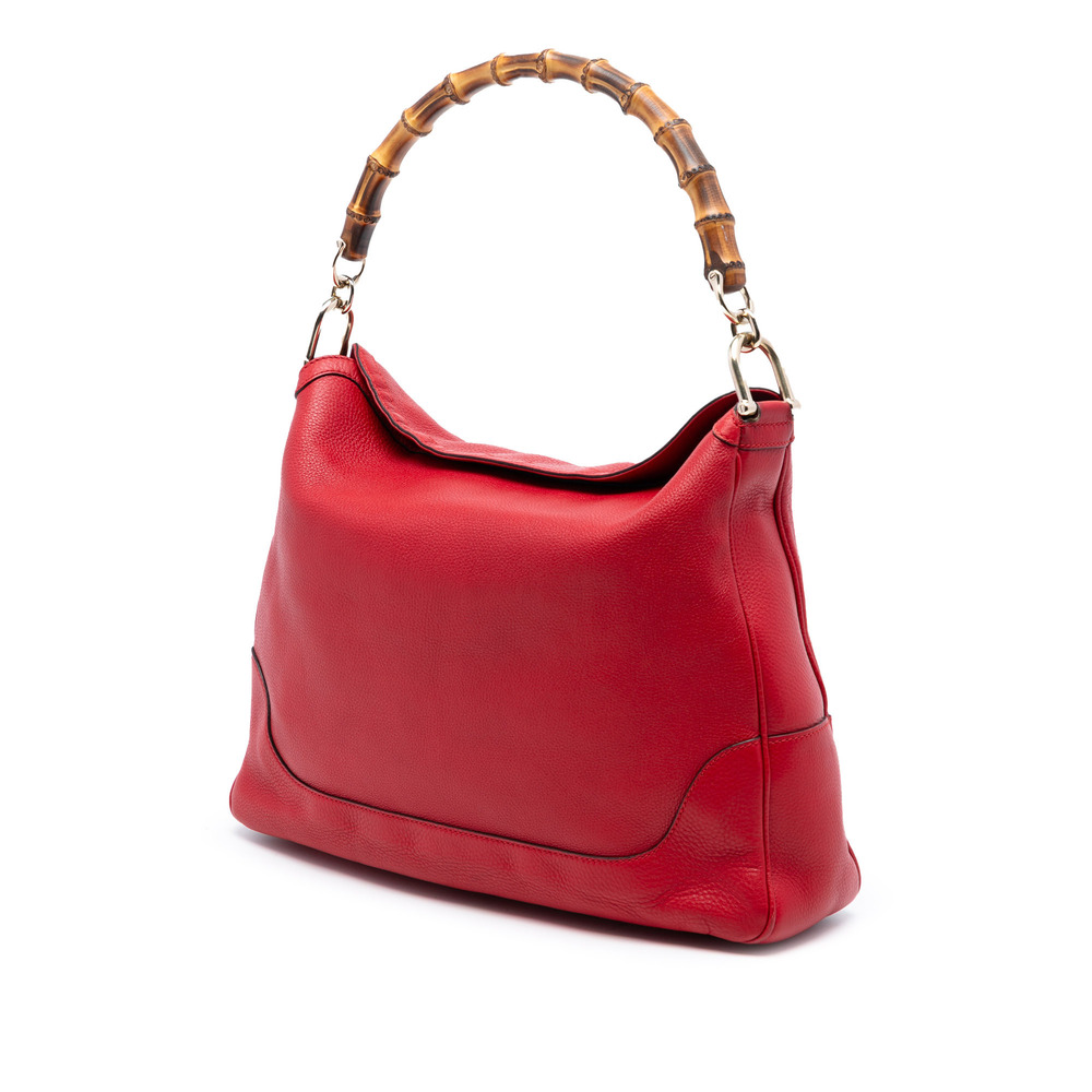 Pre-Loved Gucci Calfskin Bamboo Diana Satchel - Picture 2 of 7